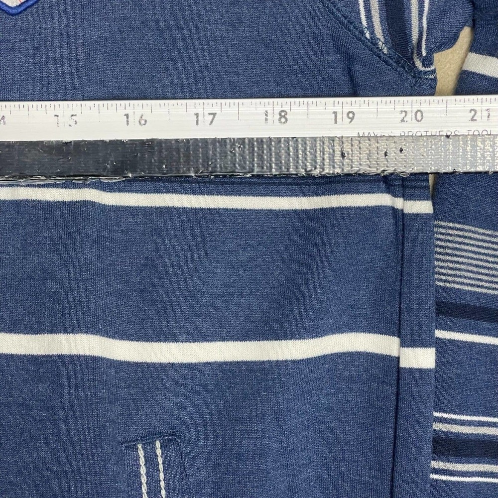 Monte Carlo Polo Club Pullover Sweater Mens M‎ Blue Striped Pocket Mock Neck NWT - Picture 8 of 13